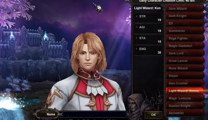 MU Online White Wizard – Kundun Mephis, powerful light-based magic class