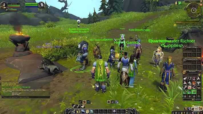 A 5-player dungeon boss encounter in WoW