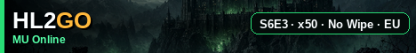 Banner - HL2GO MU Online | S6E3 | x50 | No-Wipe | OpenMU