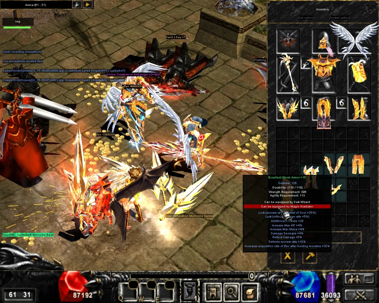 Gigabit MuOnline Server screenshot