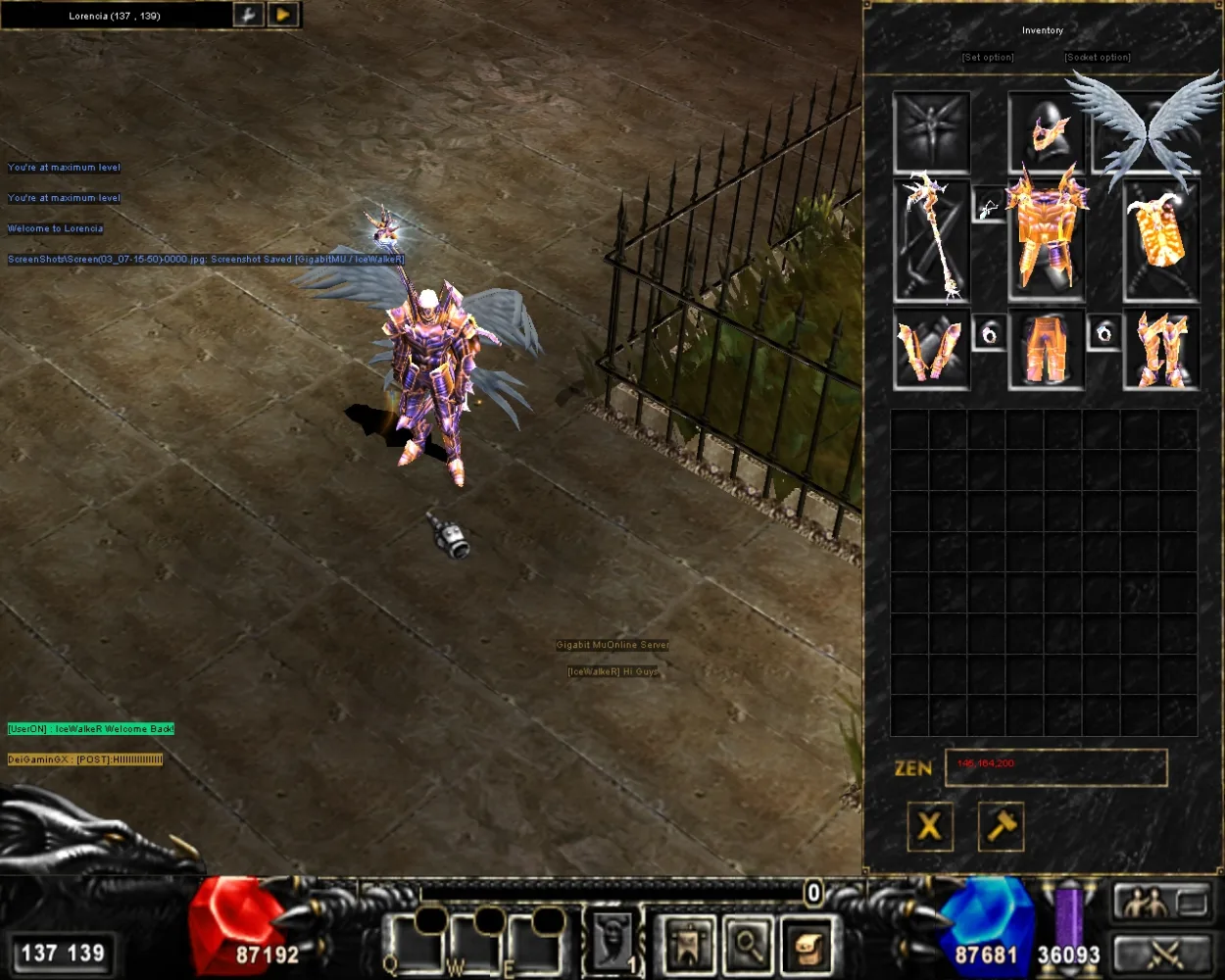 Gigabit MuOnline Server screenshot