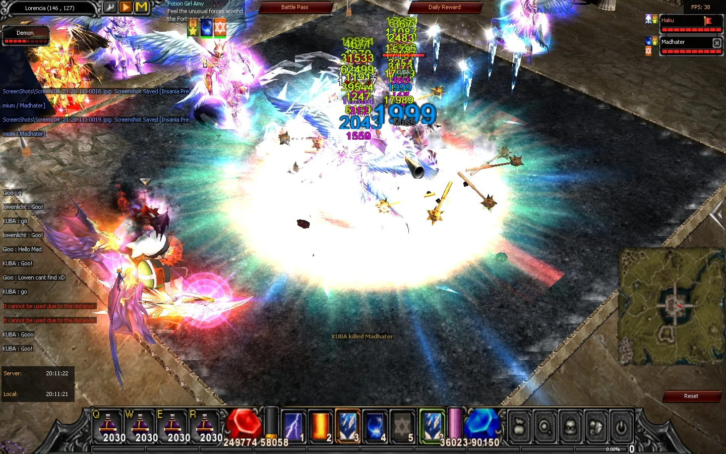 InsaniaMU | EXP: 500x - Season 6 Classic screenshot